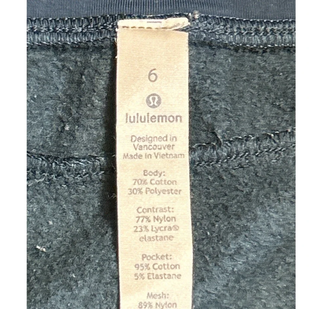 Lululemon High‎ Rise Jogger Pants Green Women's Size 6 EUC - Picture 7 of 7